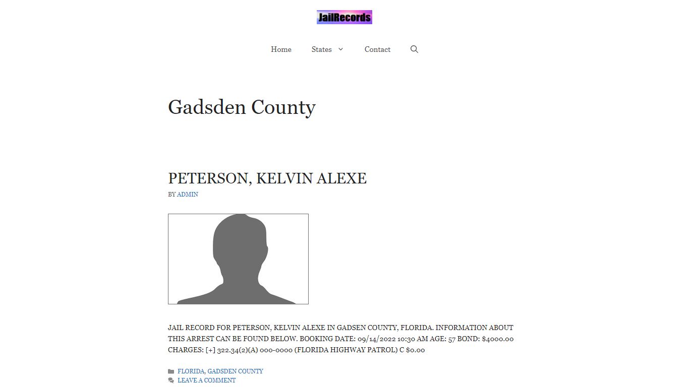 Gadsden County Arrest Records